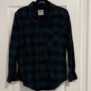 TNA Women’s Dark Green and Black Checkered Shirt